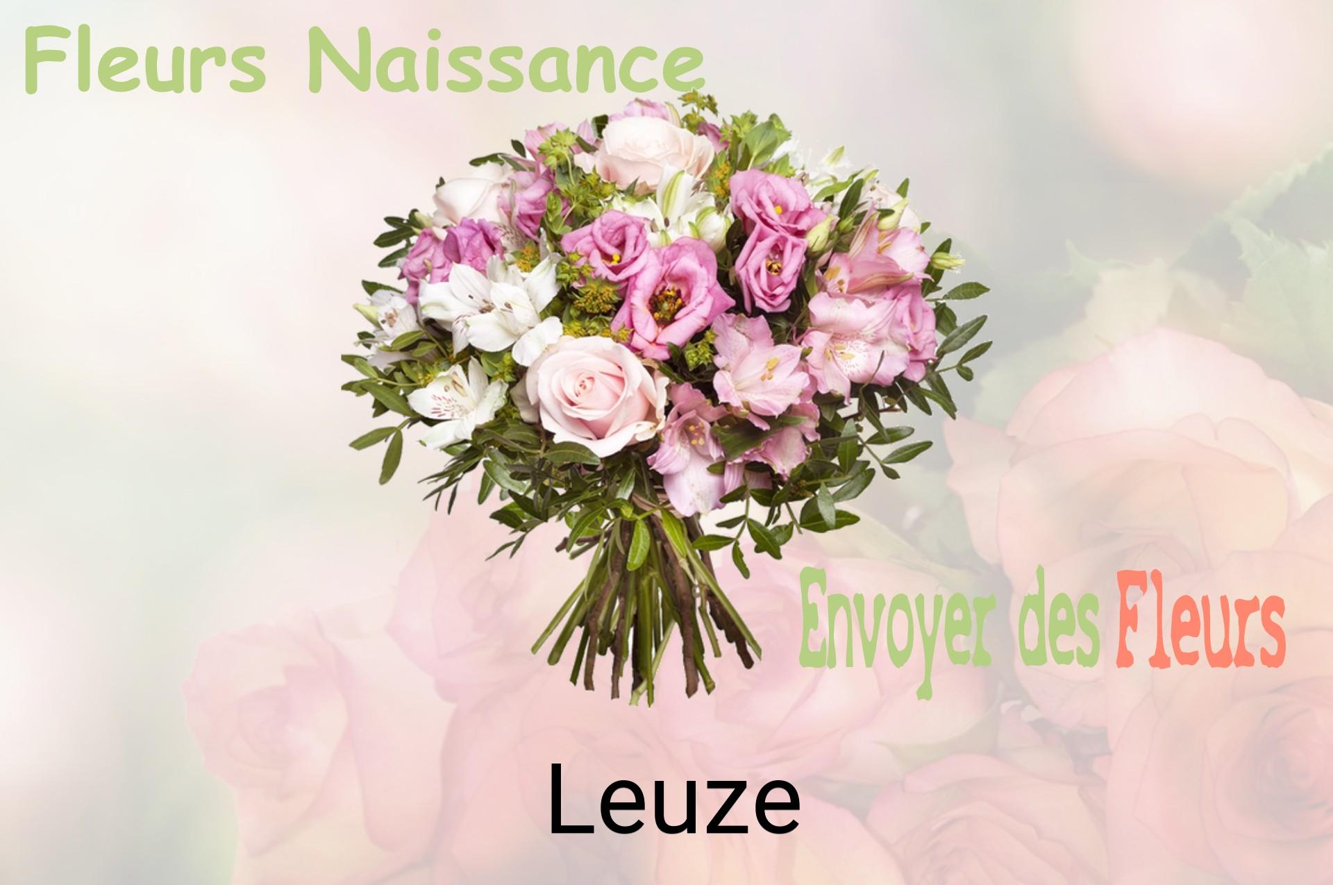Bouquet de fleurs de naissance livré à Leuze